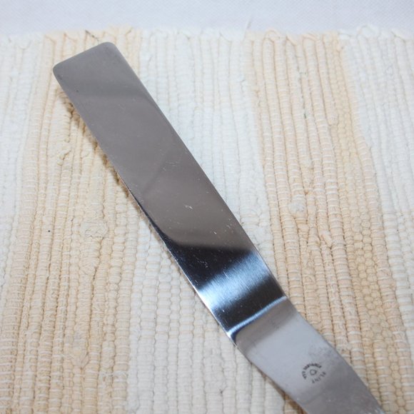 VTG FLINT ARROWHEAD STAINLESS CAKE KNIFE SPATULA WHEAT HARVEST HANDLE 12 3/8 USA - Picture 2 of 13